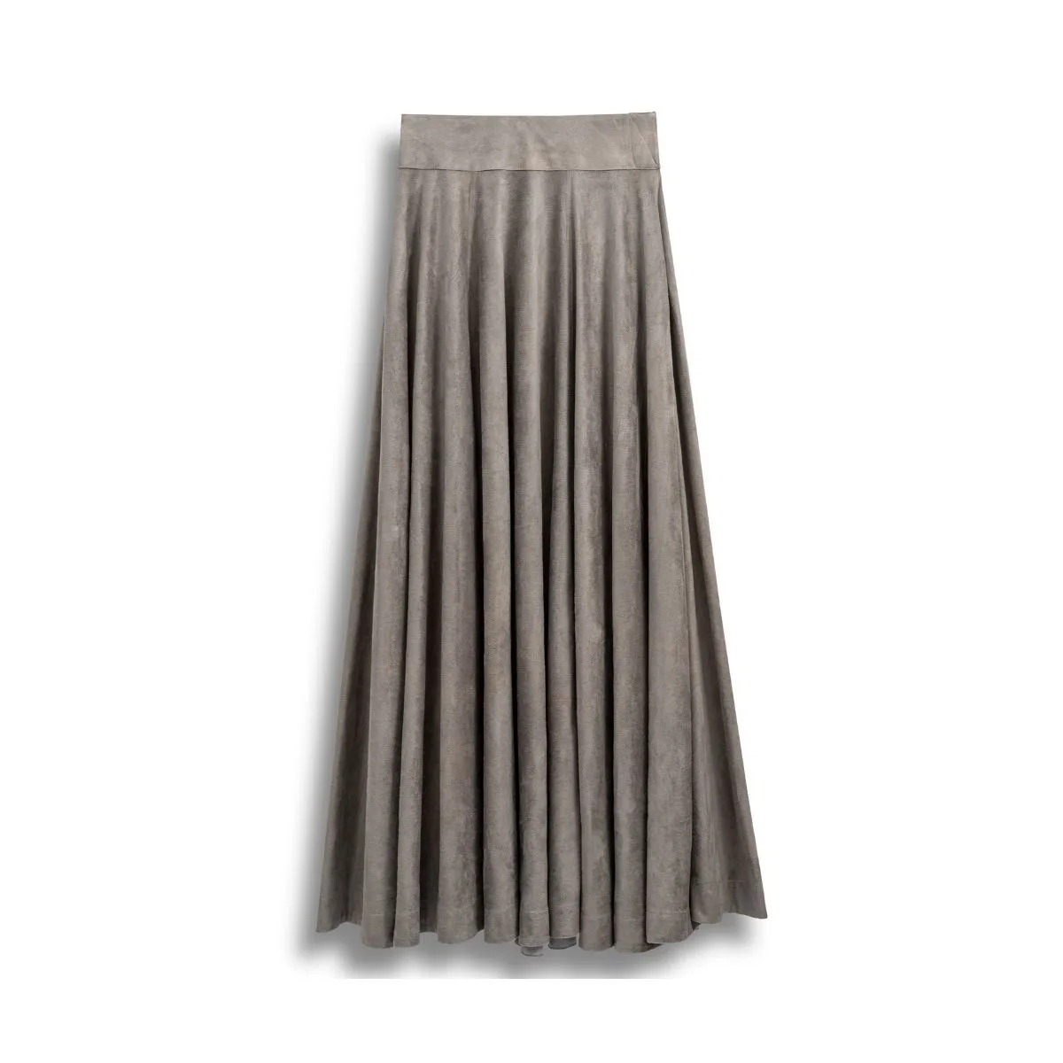 Gray (suede) Whirling Skirt